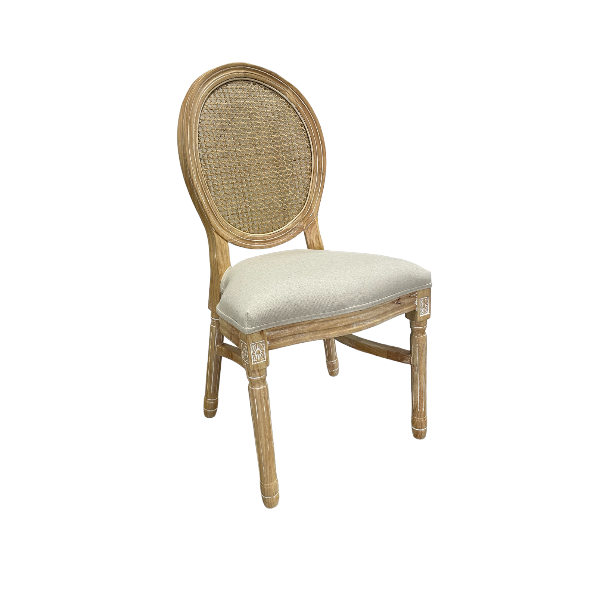 Louis Cane Back Stackable Linen Seat DC Wedding Event